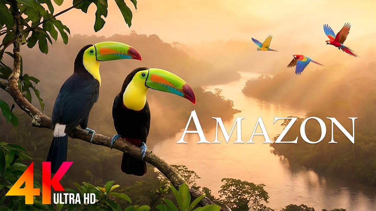 Amazon Wildlife 4K – Stunning Animals Living in the Rainforest | Relaxing Nature Film