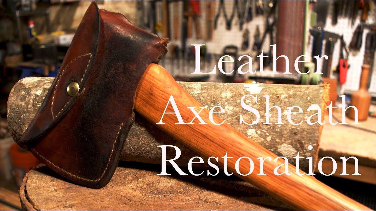 Leather Axe Sheath Restoration