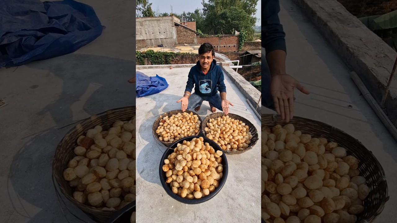 1 kg आटे में कितना पानी पूरी बनेगा ? 🤫😛 #shanto_dutta #panipurivlog #minivlog #shorts