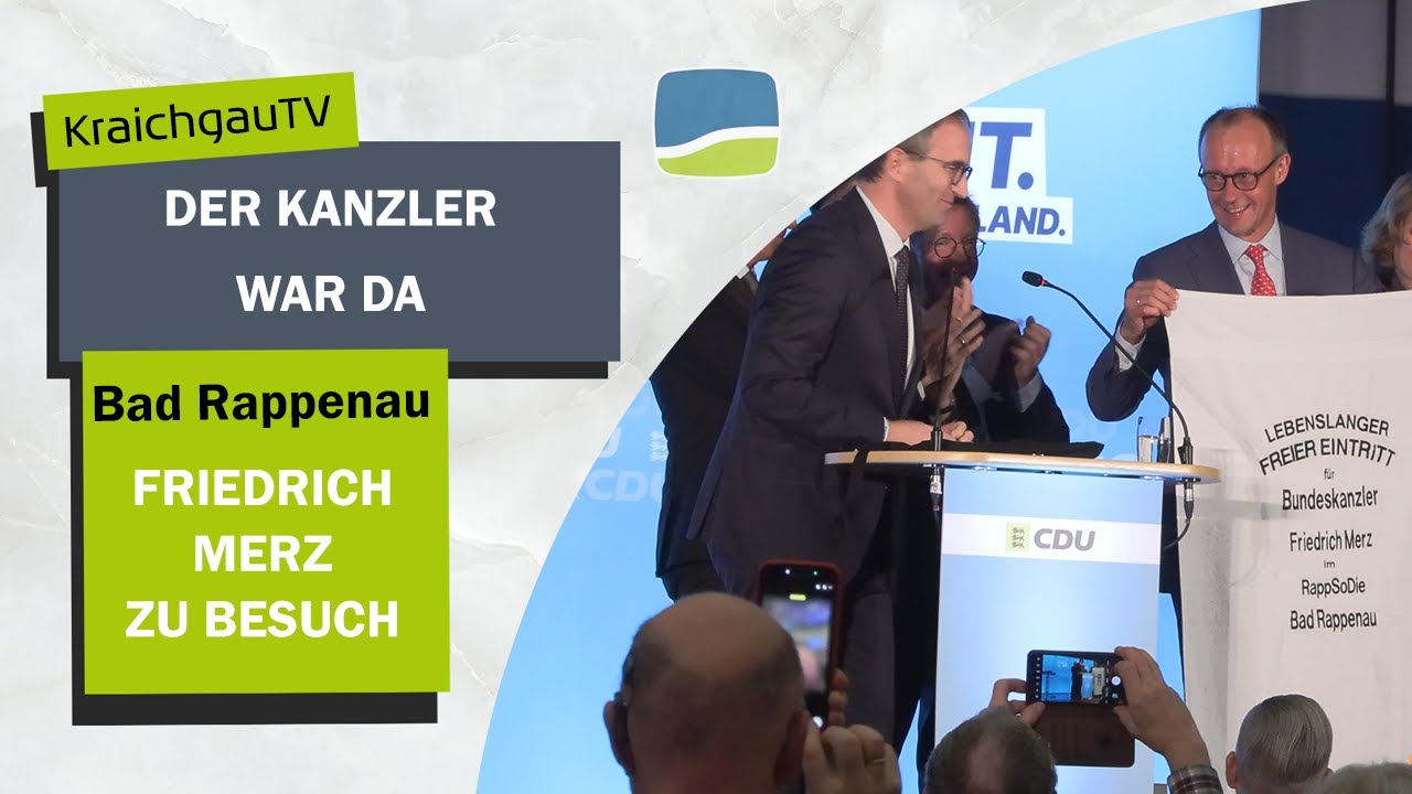 „Der Kanzler kommt“ – KraichgauTV war dem Kanzler auf der Spur und traf Manuel Hagel