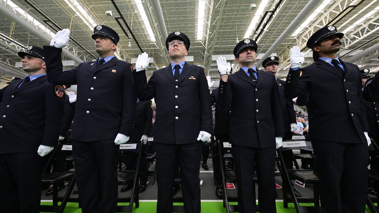FDNY Promotion Ceremony for Fire Lieutenants, Captains and Marshals