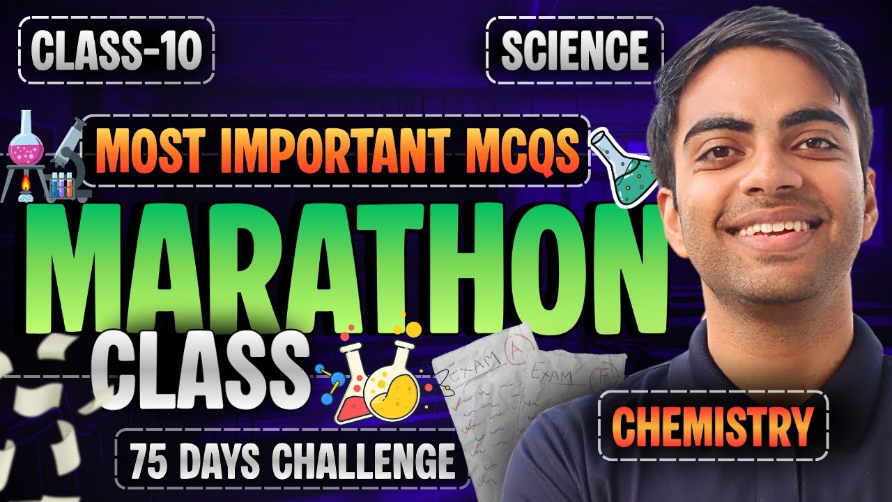 पूरी Chemistry के Most Important MCQs | Marathon Class | Class-10th Science | कक्षा-10 विज्ञान