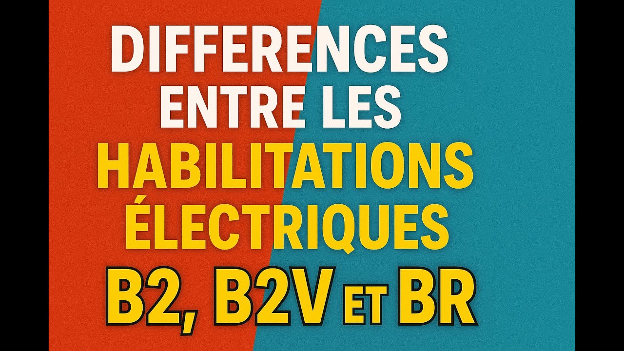 Distinguer la différence entre les Habilitations  B2, B2V, BR