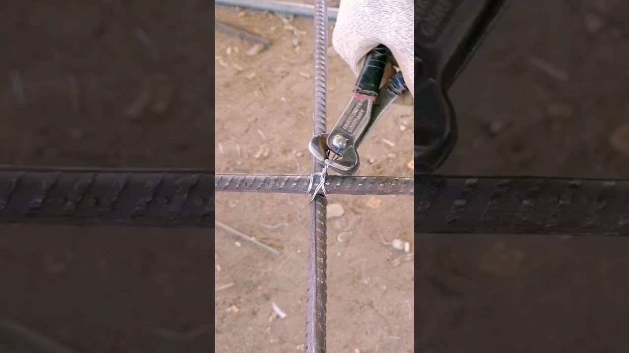 How to Tie Rebar Like a Pro #knot #knots       #RebarTying#ConstructionSkills@skilledhands4529