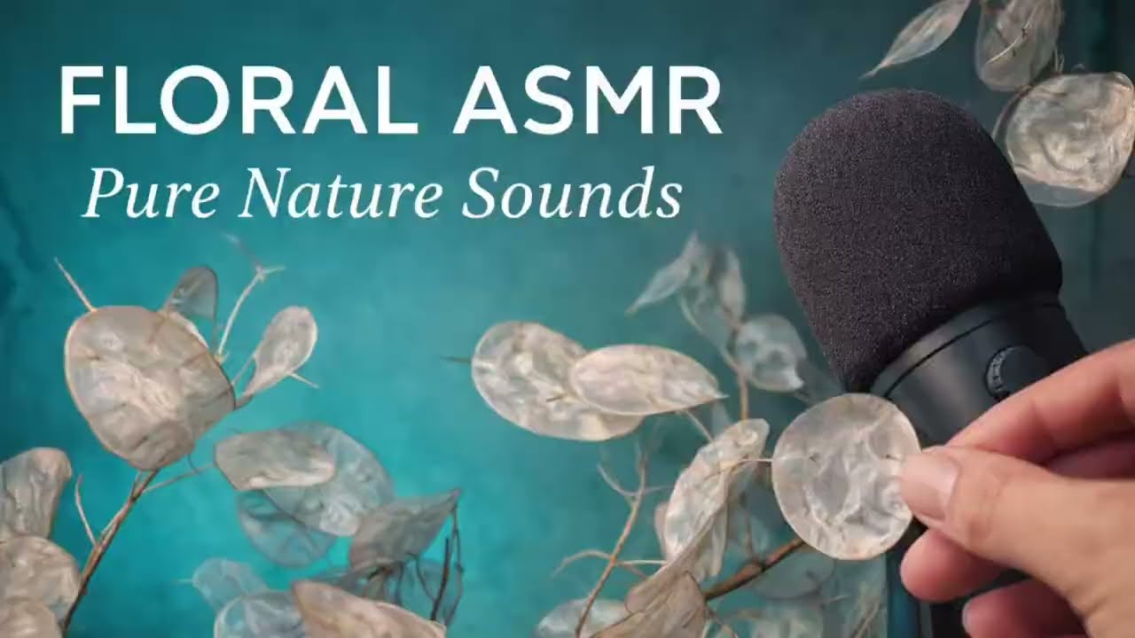 Floral ASMR | Cleaning Lunaria | Nature Sounds #FloralASMR #PlantASMR #NatureSounds #ASMRNoTalking  