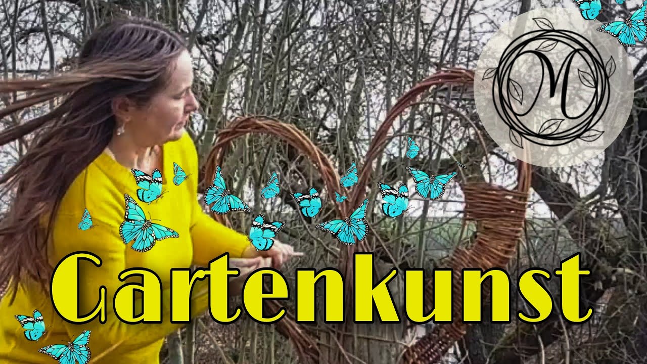 Gartenkunst, Weidengeflecht im Garten, Willow art in the garden