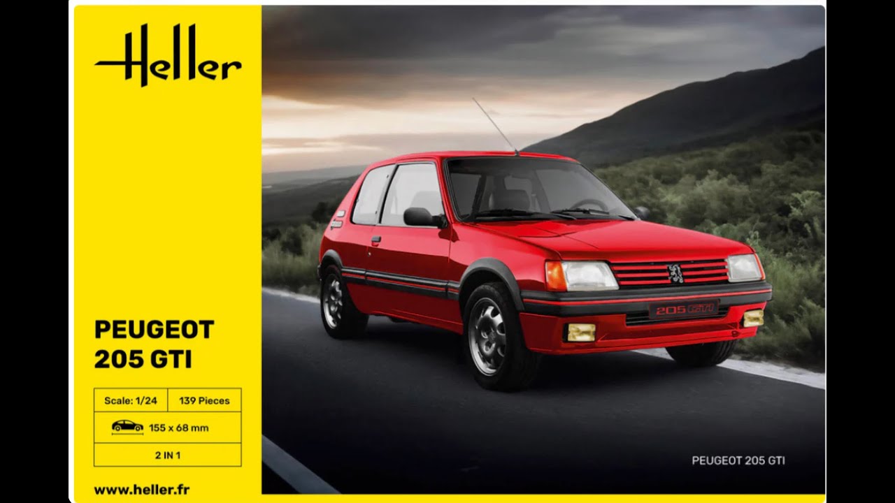 Распаковка - Heller 1/24 Peugeot 205 GTI