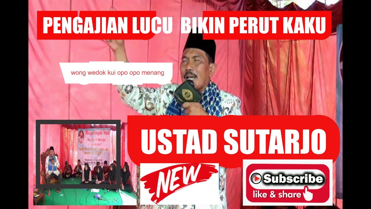 PENGAJIAN LUCU BERSAMA USTAD SUTARJO BIKIN PERUT KAKU