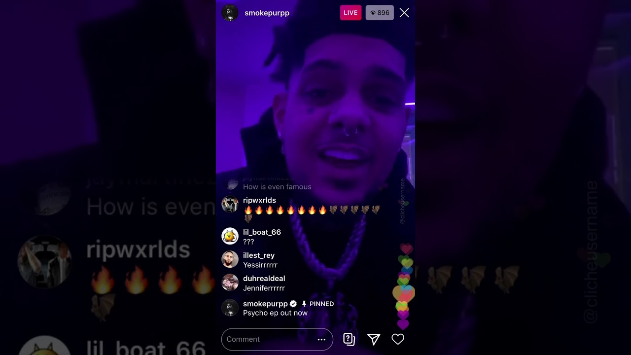 smokepurpp IG Live (Feb 9, 2021)