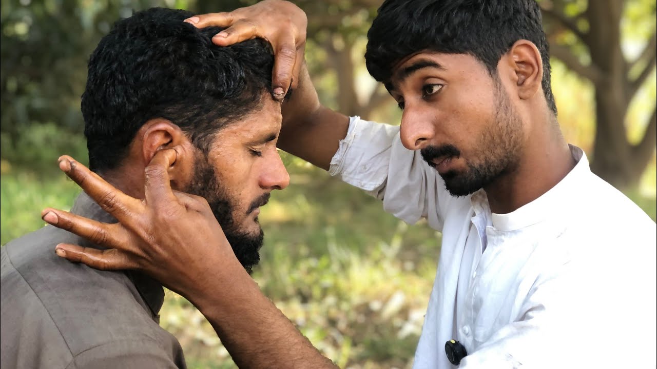 ASMR Ear Cleaning & Oil Head Massage 💆‍♂️ | Back Massage for Stress & Tension Relief