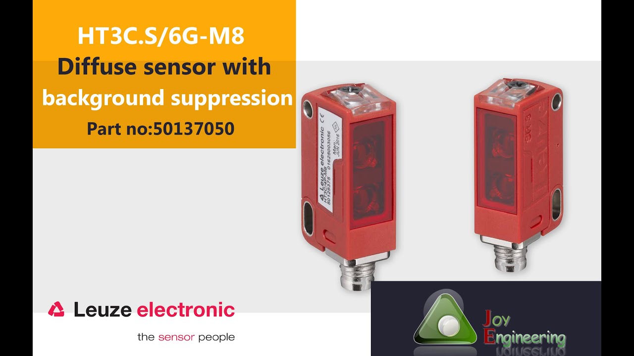 Teaching method of HT3C.S/6G-M8 - Diffuse sensor with background suppression Part no.50137050