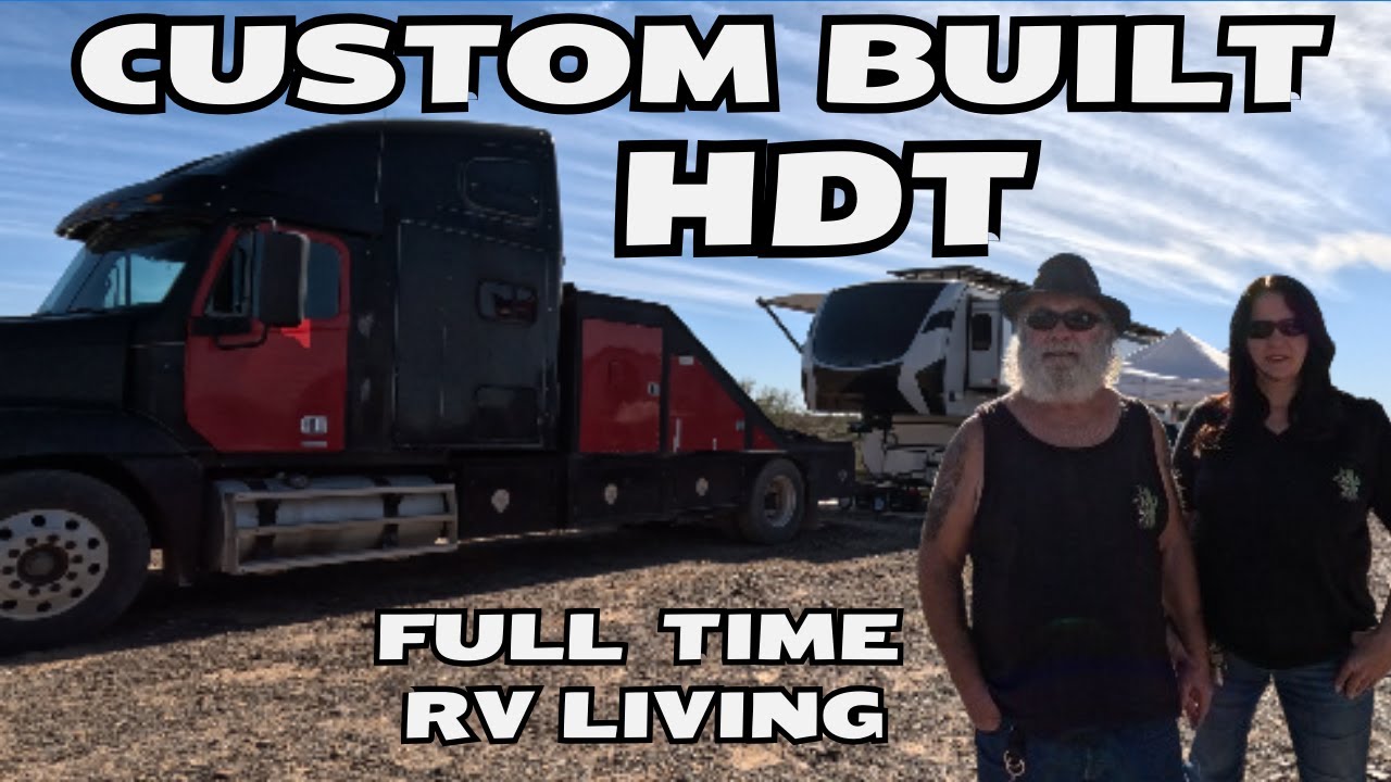 Couple Custom Designed Their Heavy Duty Truck for FULL Time RV Living | HDT RV Hauler TOUR
