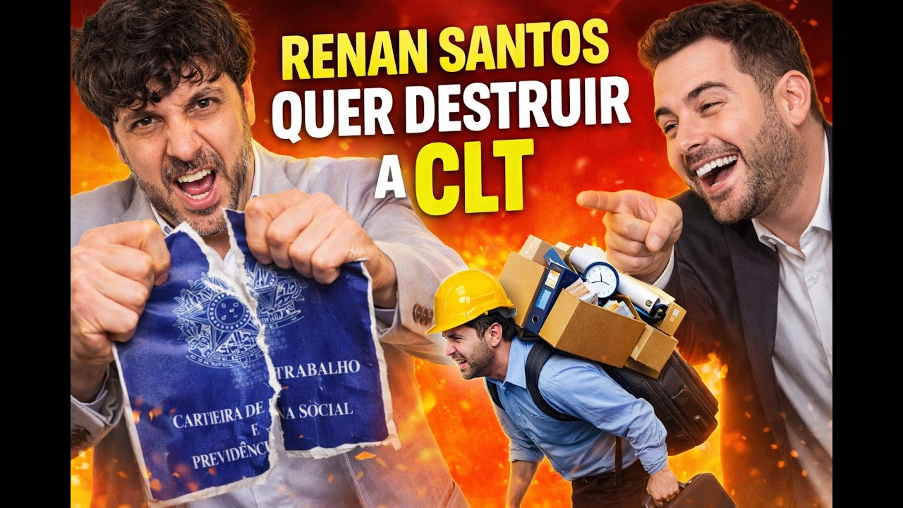 Brasileiro é pobre porque não se planeja! Renan Santos MBL! #escala6x1 #mbl, #leistrabalhistas, #CLT