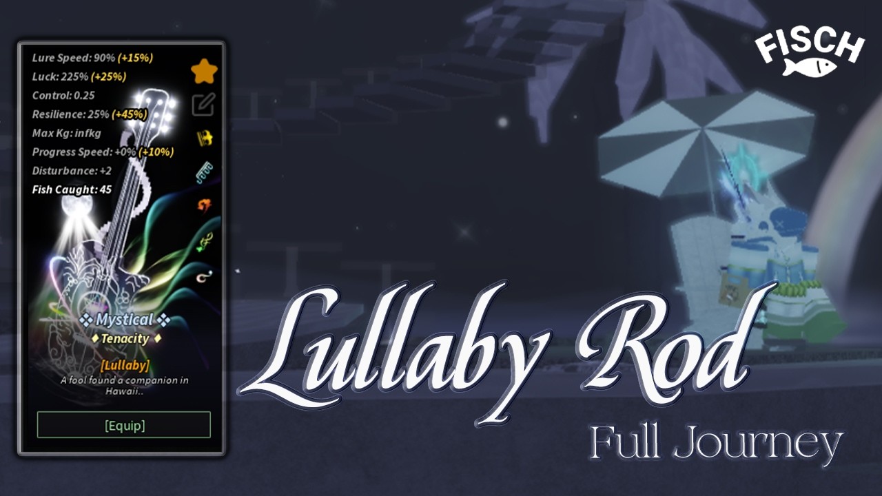 [Fisch] My Journey on getting Lullaby Rod! (i actually got cooked by the rod itself)