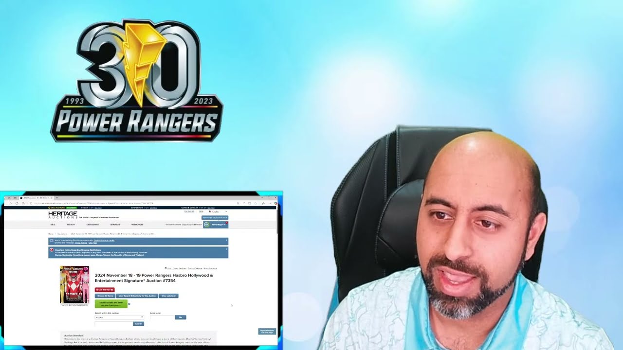 LIVE: The INSANE Power Rangers Auction Continues!