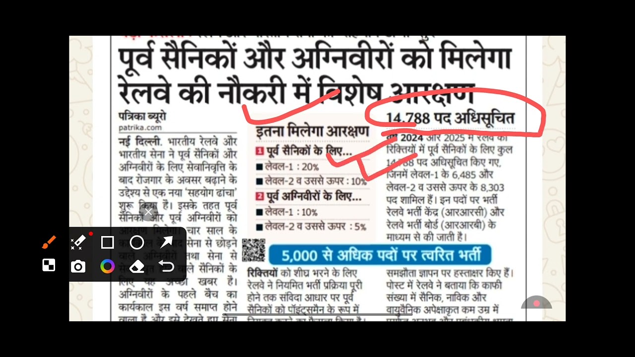 पूर्व सैनिकों और अग्नि वीरों को मिलेगा रेलवे की नौकरी में विशेष आरक्षण✅