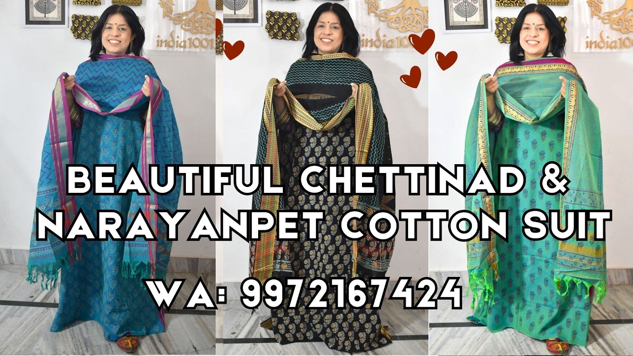 12 mar Chettinad & Narayanpet suits. WA 9972167424 by India1001