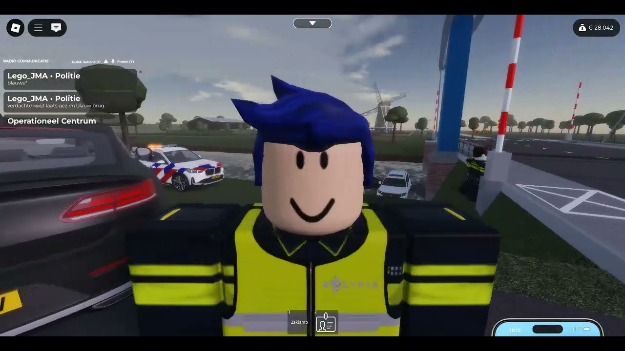 Trio Dienstje Als Verkeerspolitie in Leeuwarden.