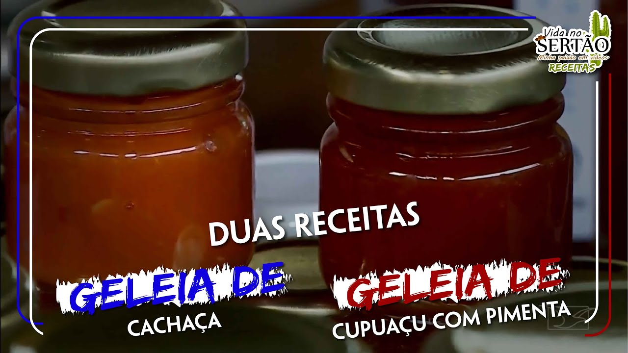 GELEIA DE CACHAÇA E GELEIA DE CUPUAÇU COM PIMENTA