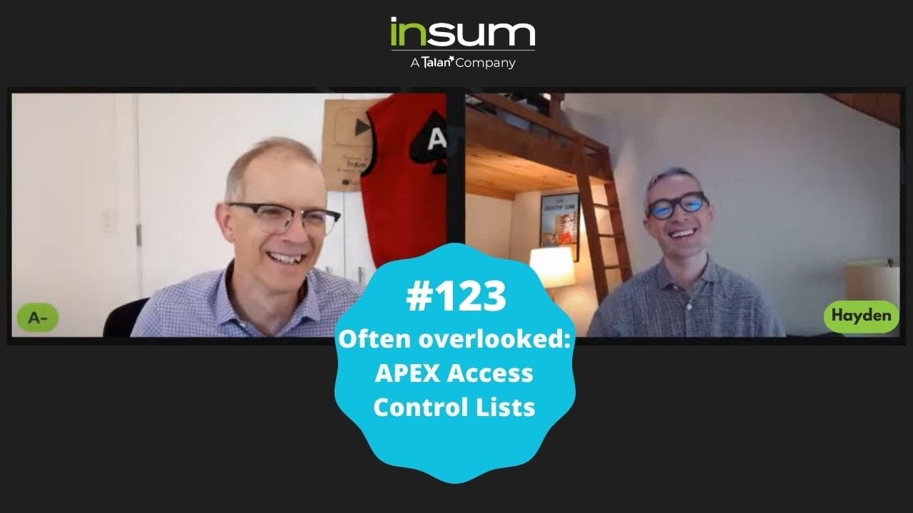 APEX Instant Tips #123: Often overlooked: APEX Access Control Lists