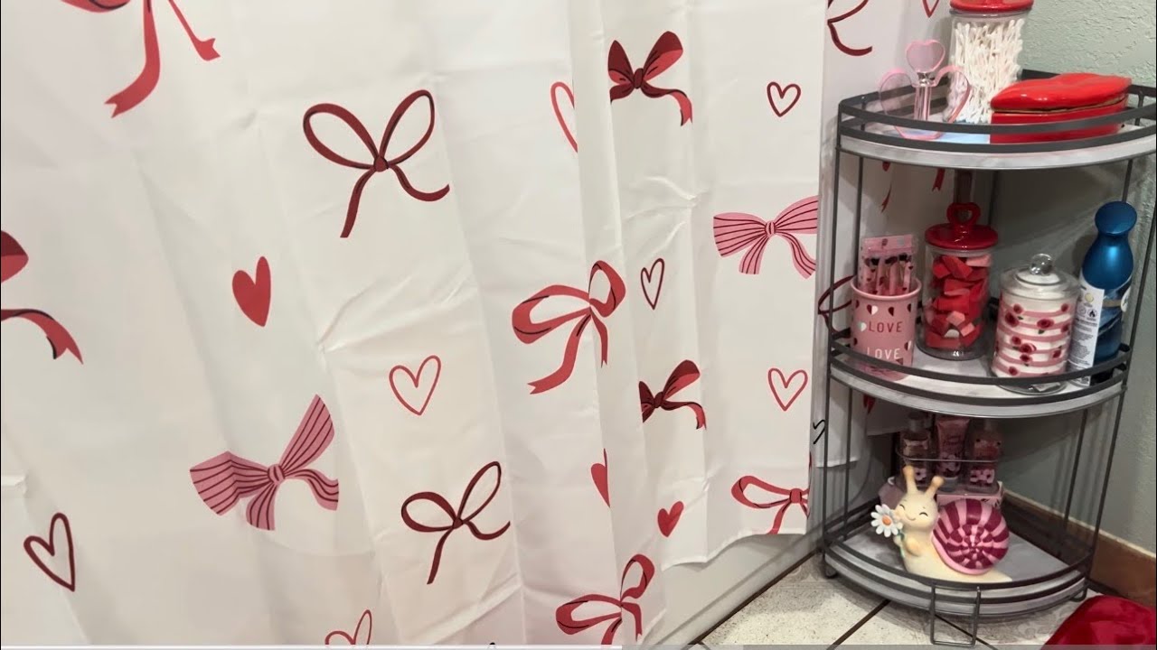 Ya decoré mis baños para valentine 🤩🤗