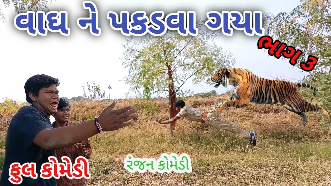 વાઘ ને પકડવા ગયા ભાગ ૩ | ranjan comedy | gujrati comedy | rc comedy
