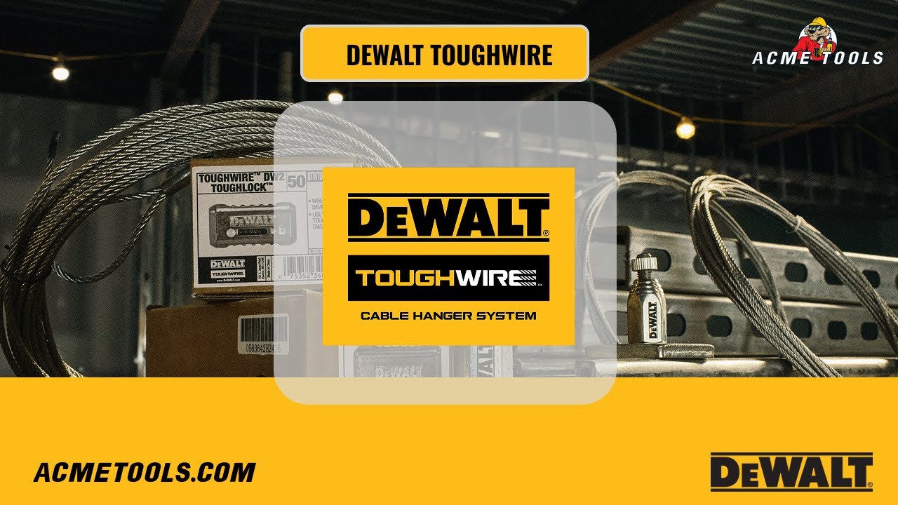NEW DeWalt Toughwire: Fast and Easy Cable Hanger System
