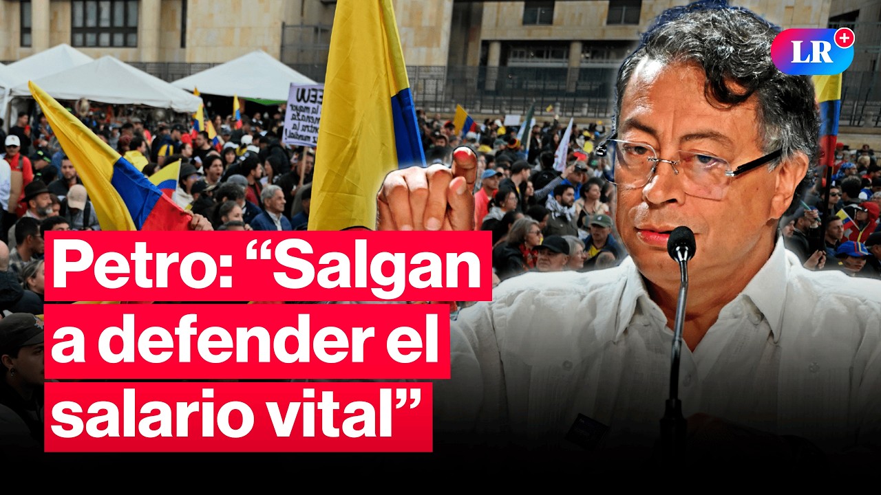 Petro convoca salir a las calles para defender el aumento del salario mínimo | #LR
