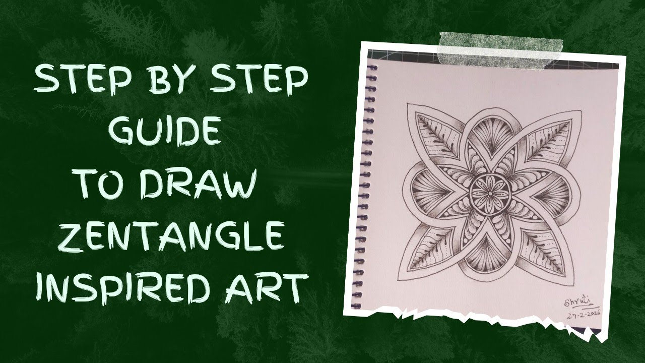 ✨ Zentangle Art Tutorial | Relaxing & Easy Patterns for Beginners ✨