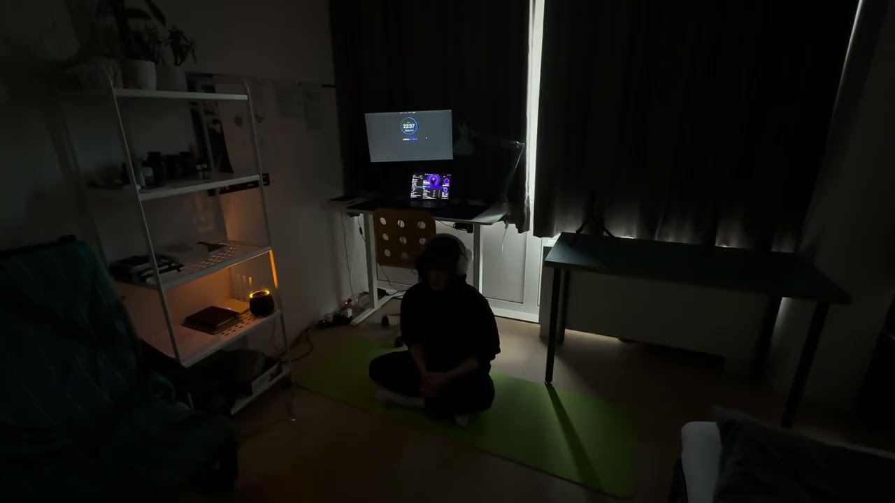 meditating for 30min to improve my self-awareness