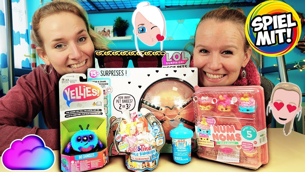 5 NEUE MÄDCHEN SPIELZEUGE L.O.L. Surprise Biggie Pets, Num Noms, Lost Kitties, Bibi & Tina, Yellies