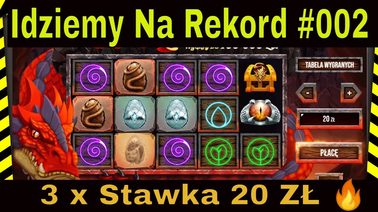 Idziemy Na Rekord #002 🏆 Gierka Smocze Skarby 👉 Stawka 20 zł 💰