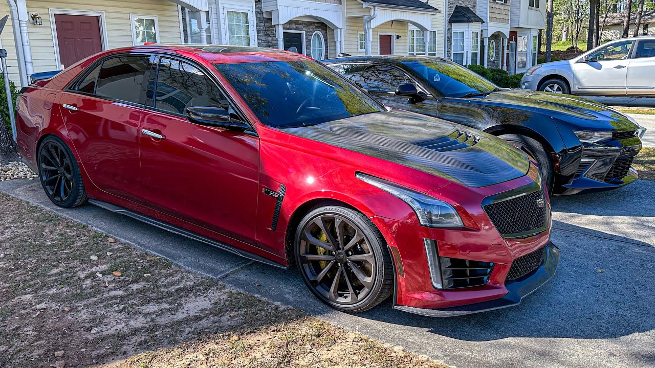 EXTREME CUTTING UP IN TRAFFIC IN MY CTS-V
