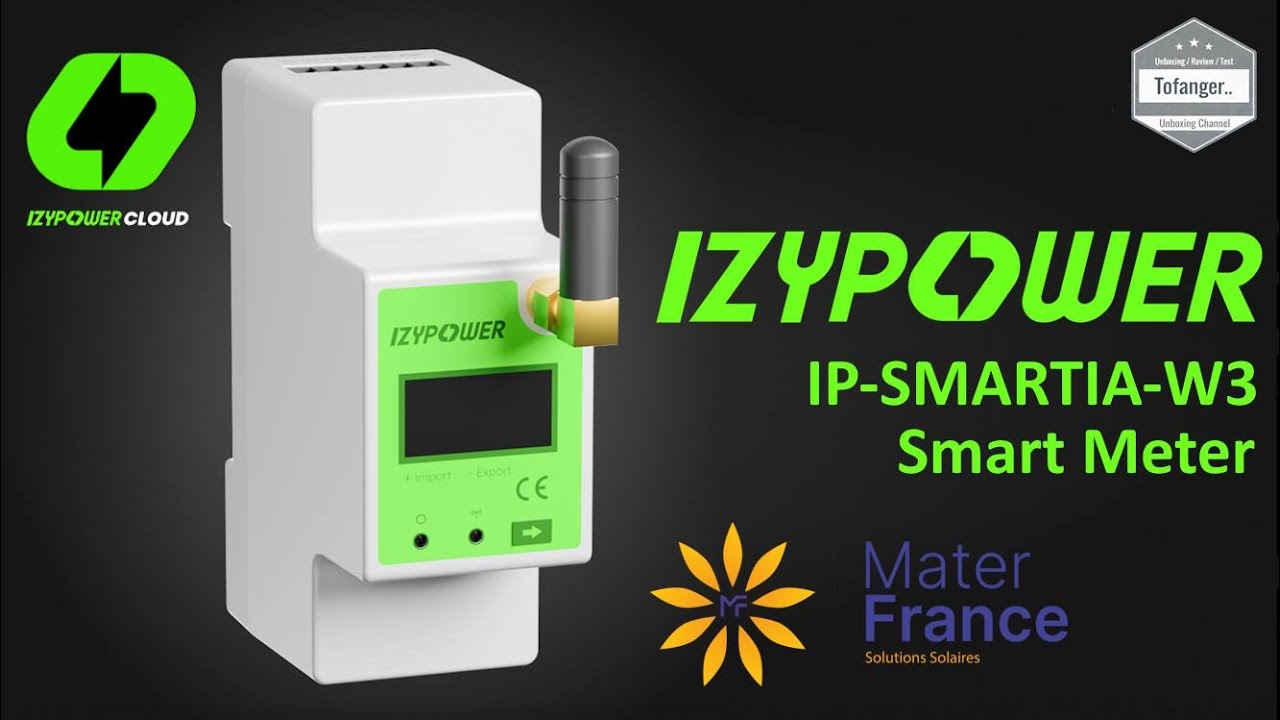 Умный счетчик IZYPOWER IP-SMARTIA-W3 - MaterFrance - Однофазный и трехфазный -  MFIZIPSMW3