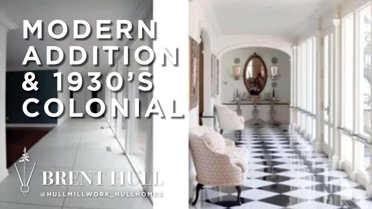 A case study: how to marry a 1930's colonial with a Modern addition.