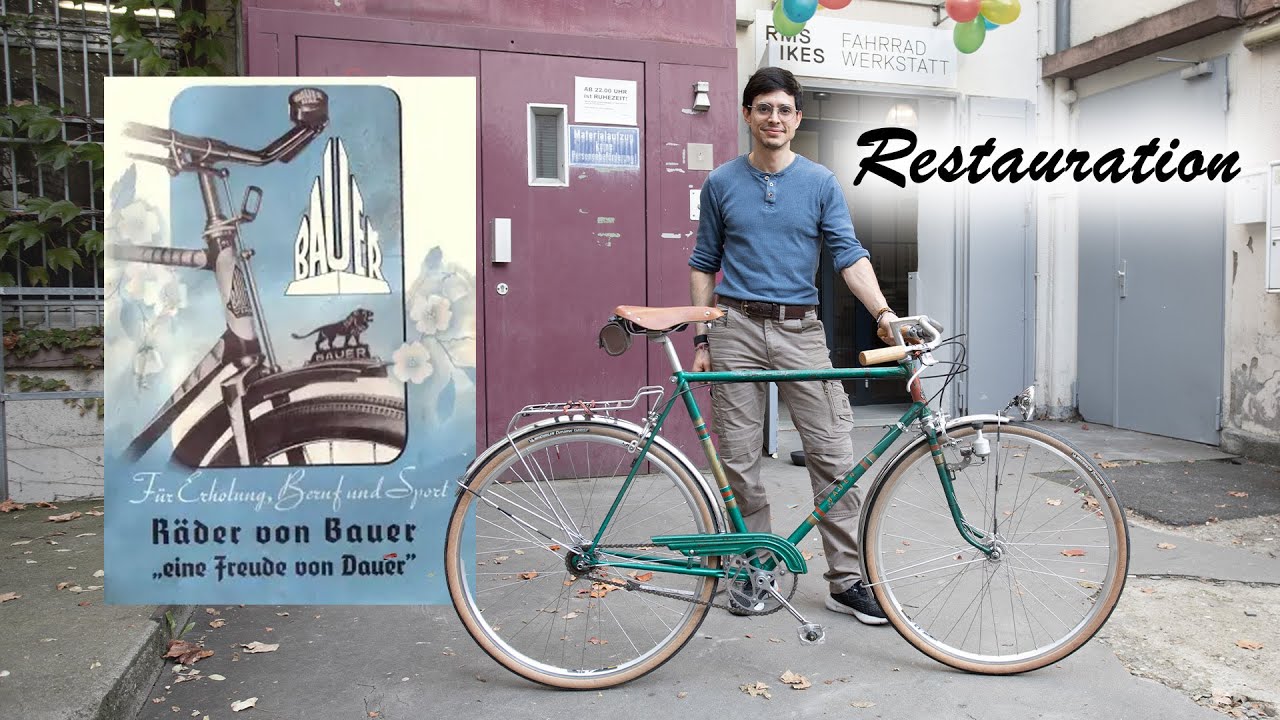 Nico hat ein altes BAUER Fahrrad restauriert