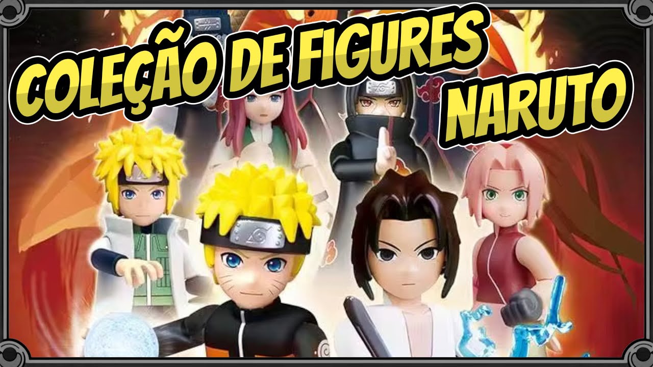 Minha coleção de Action Figures de Naruto da marca Blokkes, Originais