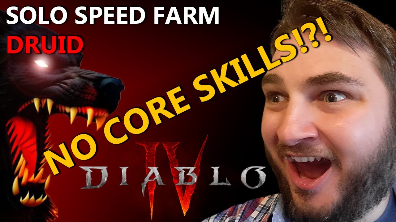 Diablo 4 - COOLEST Solo Druid Build! NO CORE SKILLS NEEDED! (Nightmare Dungeon Speed Clear)