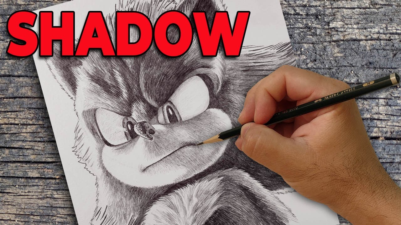 Como Desenhar o Shadow de Sonic 3 | Drawing Shadow the Hedgehog | Loomis Method Step-by-Step