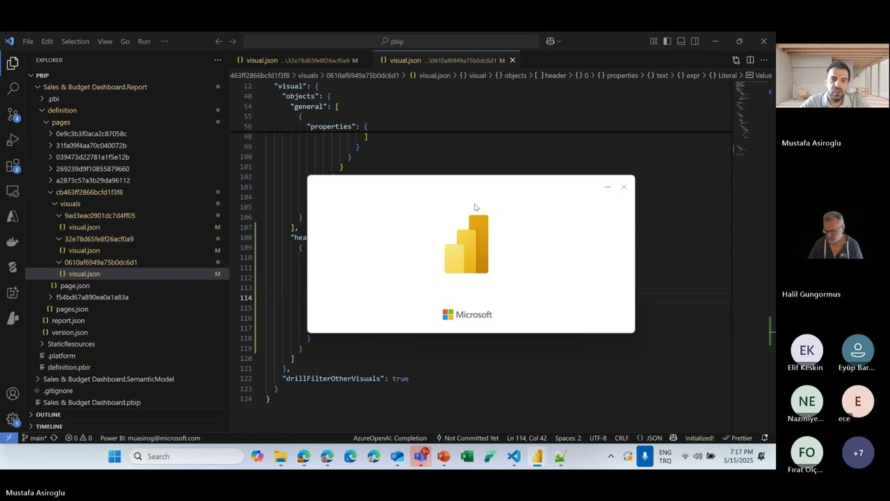 Power BI Git Integration, TDML, PBIP, GitHub Copilot