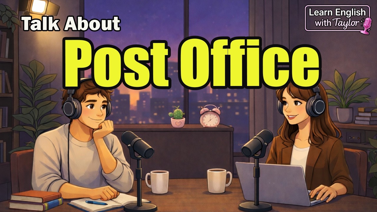 English Podcast for Beginners : Talk About At the Post Office | Easy A1-A2