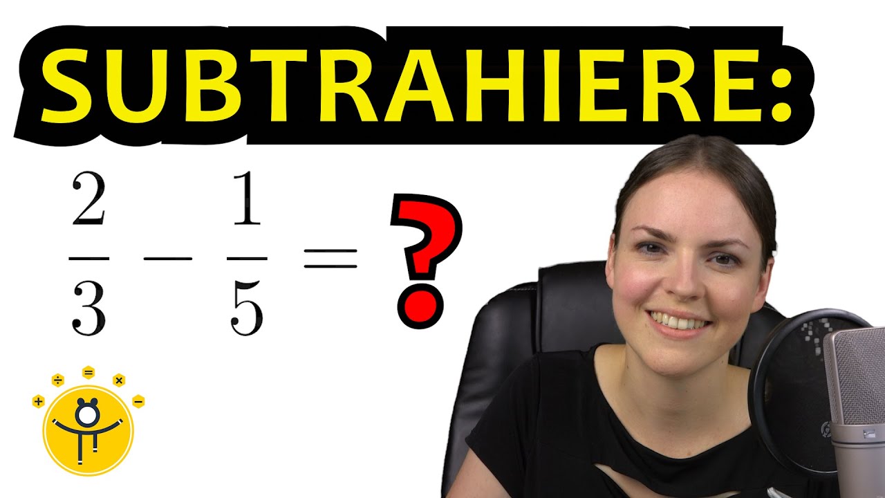 BRÜCHE SUBTRAHIEREN einfach erklärt – Rationale Zahlen Minus rechnen, viele Beispiele