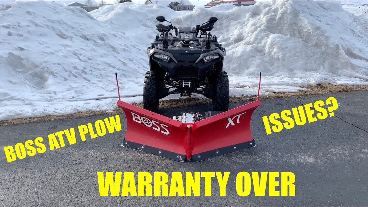 Обзор плуга Boss ATV V Plow за 2 года (ГАРАНТИЯ ОКОНЧАЛАСЬ)