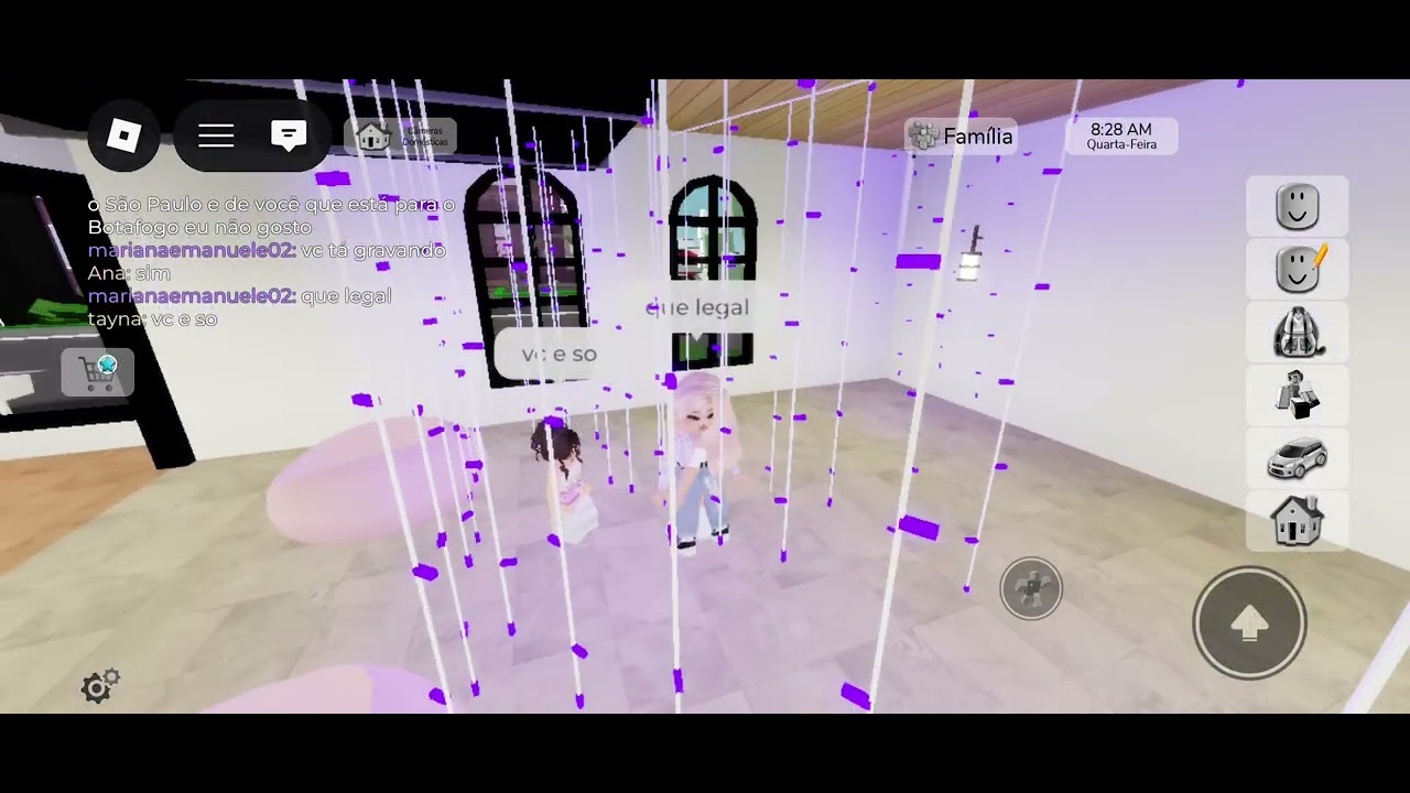 Gravei o vídeo da brick rave com uma menina