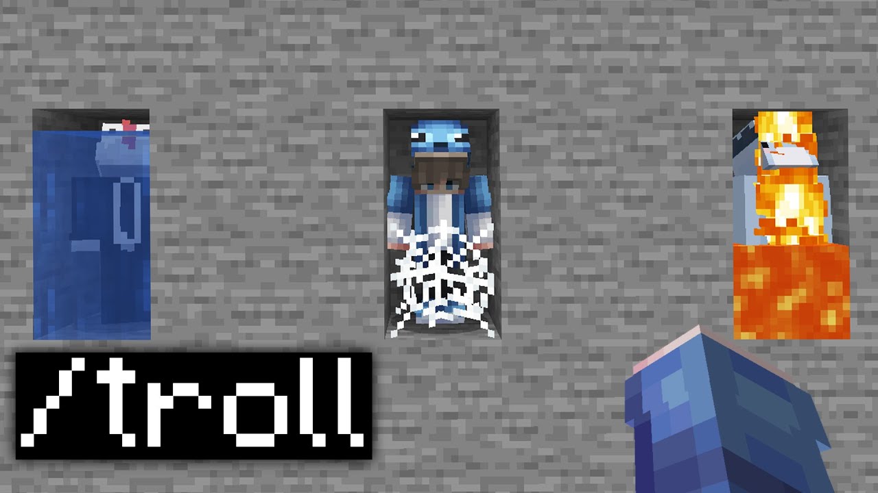 Minecraft'ta Yayıncıları TROLL Komutları İle TROLLEDİM! *intikam