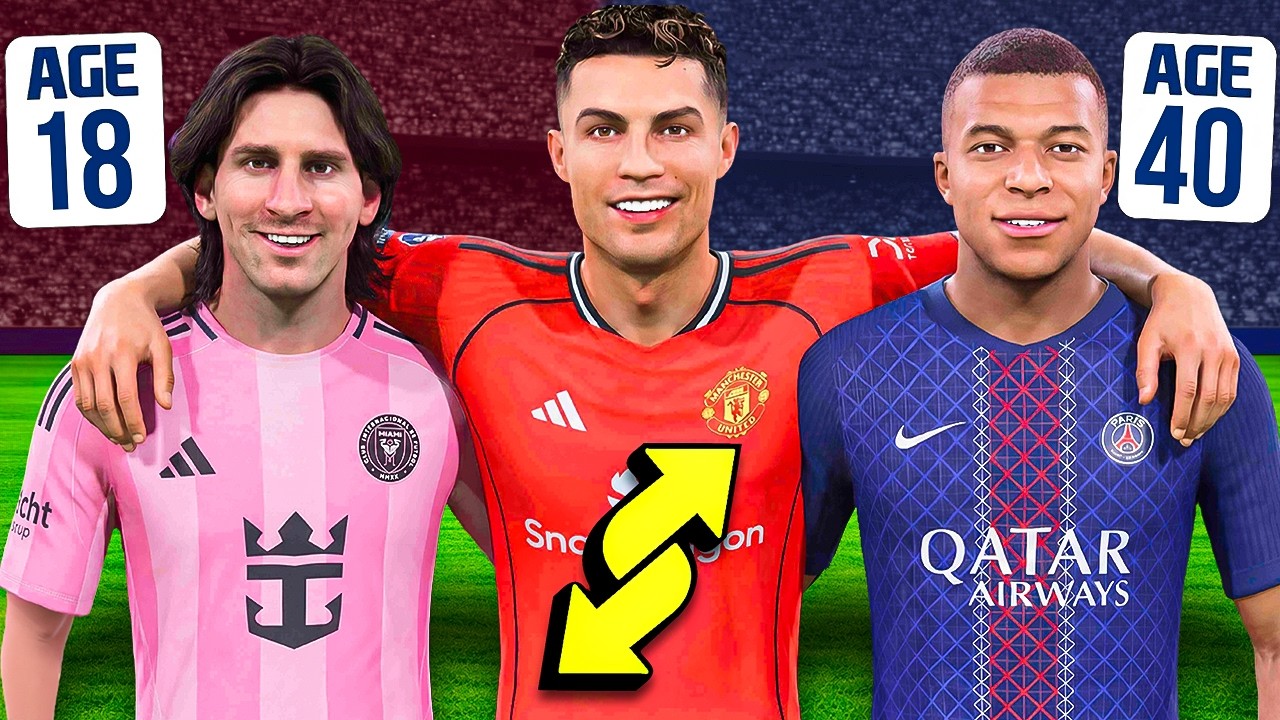 I Put Messi, Ronaldo & Mbappe's Careers in Reverse