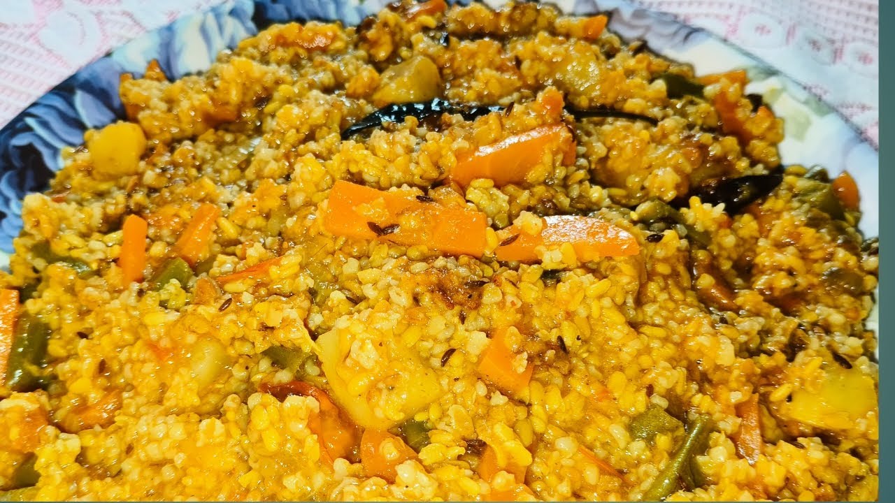 ডালিয়ার খিচুড়ি রেসিপি | Healthy Daliya Khichuri Recipe in Bengali | Vag Daliya Recipe 