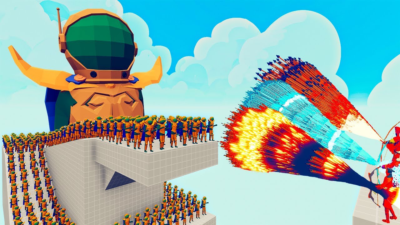 100x MYSTERIO + 2x GIANT vs 3x EVERY GOD   Totally Accurate Battle Simulator TABS