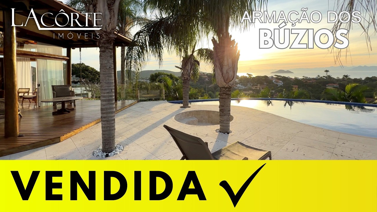 A MANSÃO mais CHARMOSA de BÚZIOS, Excelente Localização, Vista Inesquecível, DECORADA e MOBILIADA!