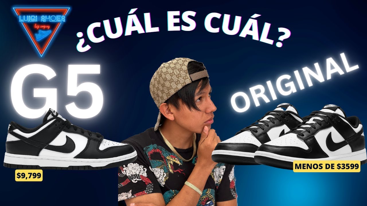 Comparación de G5 con ORIGINAL ! (Dunk Low Retro PANDA ⚫⚪ ) LuigiShoes